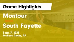 Montour  vs South Fayette  Game Highlights - Sept. 7, 2023