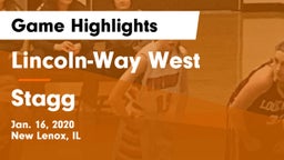 Lincoln-Way West  vs Stagg  Game Highlights - Jan. 16, 2020