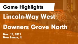 Lincoln-Way West  vs Downers Grove North Game Highlights - Nov. 15, 2021