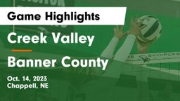 Creek Valley  vs Banner County  Game Highlights - Oct. 14, 2023