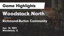 Woodstock North  vs Richmond-Burton Community  Game Highlights - Jan. 18, 2022