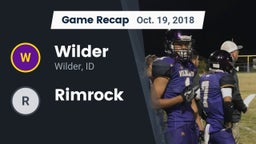 Recap: Wilder  vs. Rimrock 2018