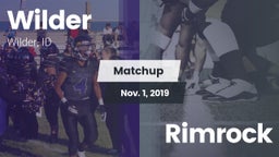Matchup: Wilder vs. Rimrock 2019