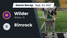 Recap: Wilder  vs. Rimrock 2021