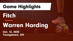 Fitch  vs Warren Harding Game Highlights - Oct. 13, 2020