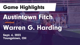 Austintown Fitch  vs Warren G. Harding  Game Highlights - Sept. 6, 2023