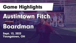 Austintown Fitch  vs Boardman  Game Highlights - Sept. 13, 2023