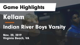 Kellam  vs Indian River Boys Varsity Game Highlights - Nov. 20, 2019