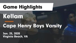 Kellam  vs Cape Henry Boys Varsity Game Highlights - Jan. 25, 2020