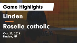 Linden  vs Roselle catholic Game Highlights - Oct. 22, 2021