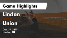 Linden  vs Union  Game Highlights - Oct. 26, 2023