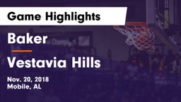 Baker  vs Vestavia Hills  Game Highlights - Nov. 20, 2018