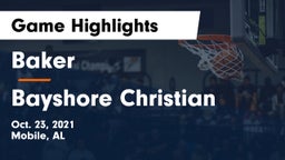 Baker  vs Bayshore Christian  Game Highlights - Oct. 23, 2021