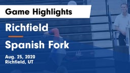 Richfield  vs Spanish Fork  Game Highlights - Aug. 25, 2020