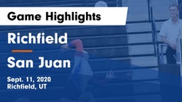 Richfield  vs San Juan  Game Highlights - Sept. 11, 2020