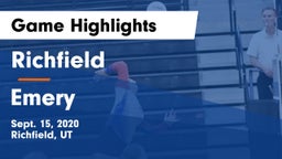Richfield  vs Emery  Game Highlights - Sept. 15, 2020