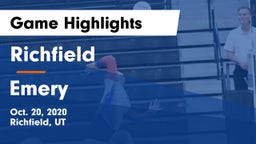 Richfield  vs Emery  Game Highlights - Oct. 20, 2020