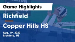 Richfield  vs Copper Hills HS Game Highlights - Aug. 19, 2022