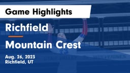 Richfield  vs Mountain Crest  Game Highlights - Aug. 26, 2023