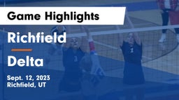 Richfield  vs Delta  Game Highlights - Sept. 12, 2023