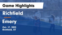 Richfield  vs Emery  Game Highlights - Oct. 17, 2023