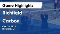 Richfield  vs Carbon  Game Highlights - Oct. 26, 2023