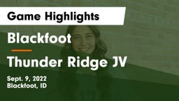 Blackfoot  vs Thunder Ridge JV Game Highlights - Sept. 9, 2022