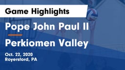 Pope John Paul II vs Perkiomen Valley  Game Highlights - Oct. 22, 2020