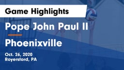 Pope John Paul II vs Phoenixville  Game Highlights - Oct. 26, 2020