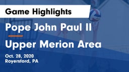 Pope John Paul II vs Upper Merion Area  Game Highlights - Oct. 28, 2020