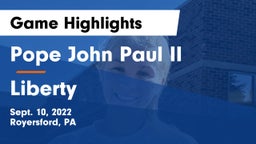 Pope John Paul II vs Liberty  Game Highlights - Sept. 10, 2022