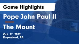 Pope John Paul II vs The Mount Game Highlights - Oct. 27, 2022