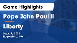 Pope John Paul II vs Liberty  Game Highlights - Sept. 9, 2023