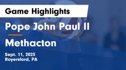 Pope John Paul II vs Methacton  Game Highlights - Sept. 11, 2023