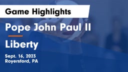 Pope John Paul II vs Liberty  Game Highlights - Sept. 16, 2023