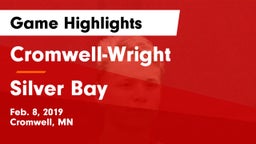 Cromwell-Wright  vs Silver Bay Game Highlights - Feb. 8, 2019