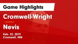 Cromwell-Wright  vs Nevis  Game Highlights - Feb. 22, 2019
