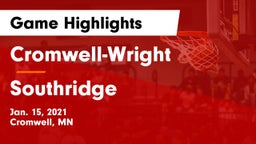 Cromwell-Wright  vs Southridge Game Highlights - Jan. 15, 2021