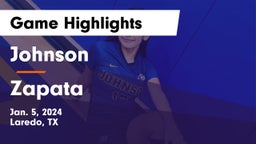 Johnson  vs Zapata  Game Highlights - Jan. 5, 2024