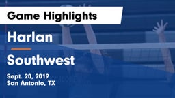 Harlan  vs Southwest  Game Highlights - Sept. 20, 2019