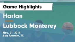 Harlan  vs Lubbock Monterey  Game Highlights - Nov. 21, 2019