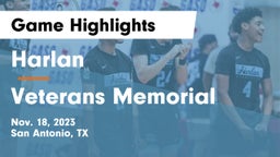 Harlan  vs Veterans Memorial Game Highlights - Nov. 18, 2023