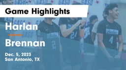 Harlan  vs Brennan  Game Highlights - Dec. 5, 2023