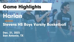 Harlan  vs Stevens HS Boys Varsity Basketball Game Highlights - Dec. 21, 2023