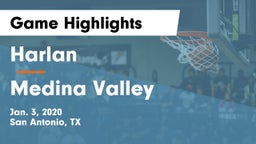 Harlan  vs Medina Valley  Game Highlights - Jan. 3, 2020