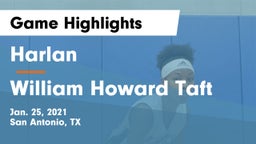 Harlan  vs William Howard Taft  Game Highlights - Jan. 25, 2021