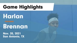 Harlan  vs Brennan  Game Highlights - Nov. 20, 2021