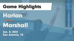 Harlan  vs Marshall  Game Highlights - Jan. 8, 2022