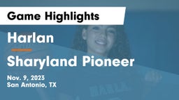 Harlan  vs Sharyland Pioneer  Game Highlights - Nov. 9, 2023