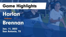 Harlan  vs Brennan  Game Highlights - Jan. 11, 2022